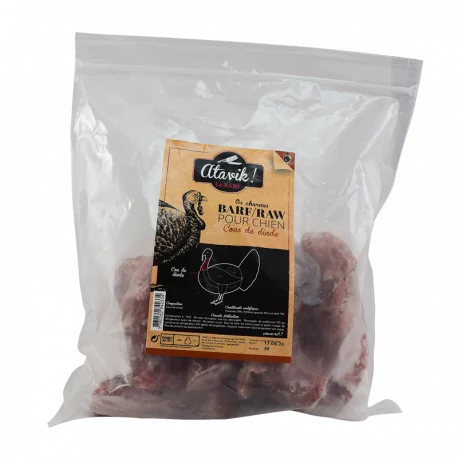 BARF os charnus cous de dinde pour chien