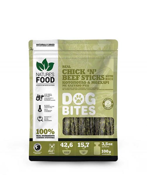 Nature's food Bâtonnets au poulet et bœuf