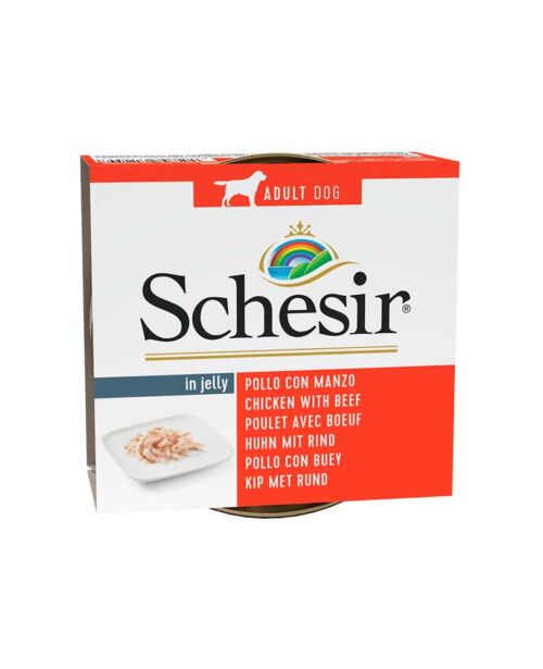 Schesir Alimentation Humide Chien Filet poulet et bœuf