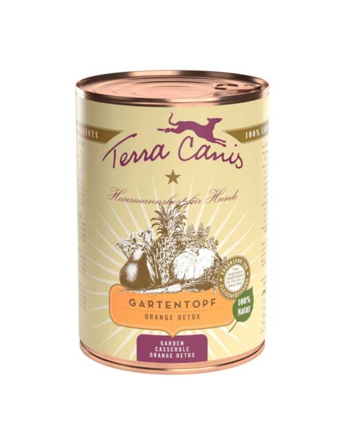 Terra Canis Alimentation Humide Chien Casserole du jardin Orange detox