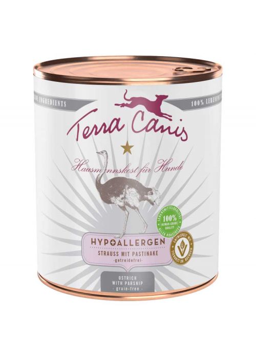 Terra Canis Alimentation Humide Chien hypoallergénique au autruche