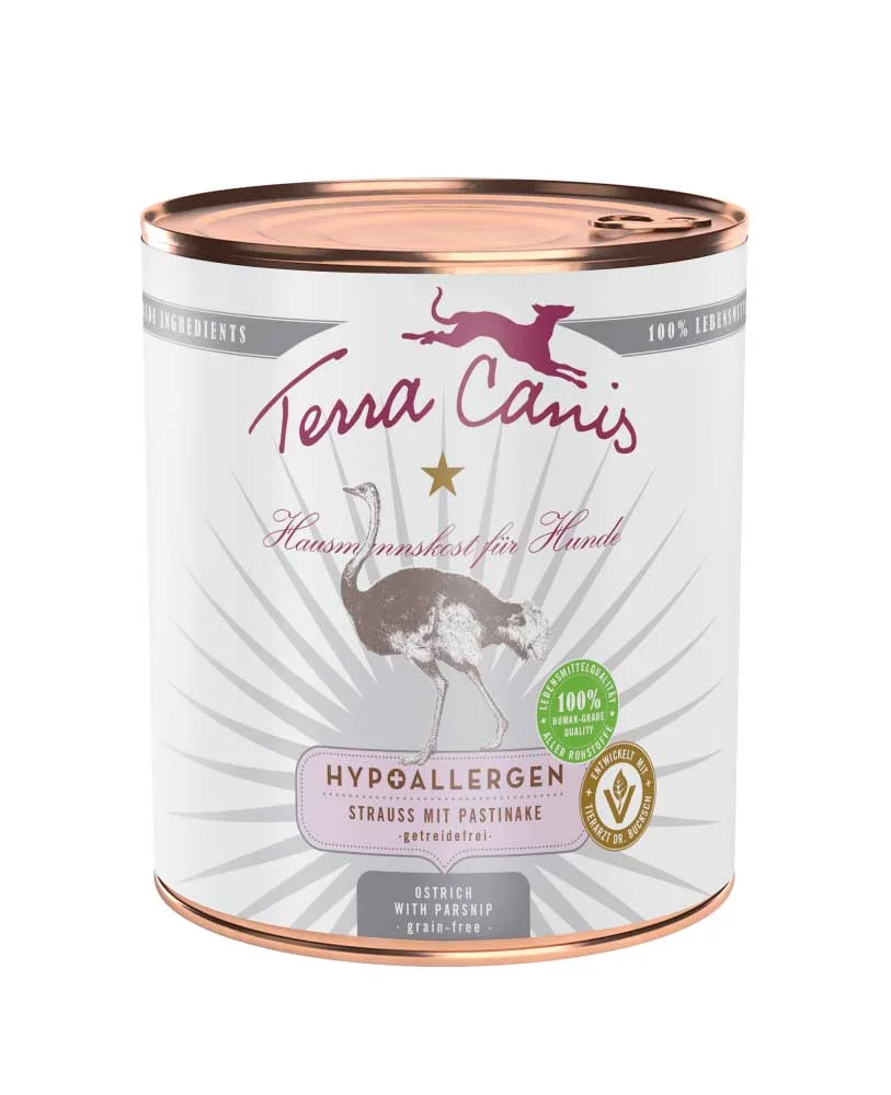 Terra Canis Alimentation Humide Chien hypoallergénique au autruche