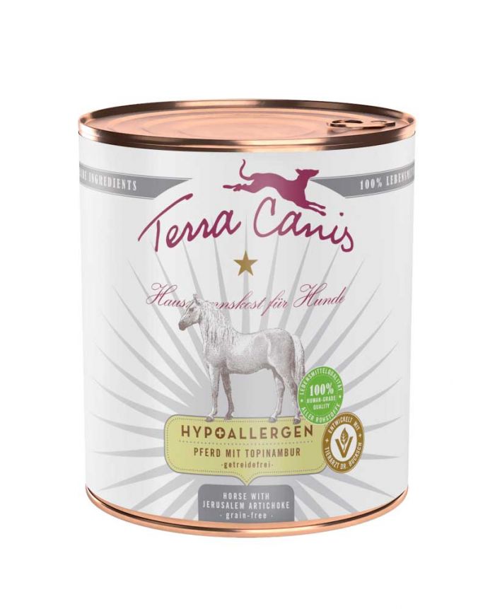 Terra Canis Alimentation Humide Chien hypoallergénique au cheval