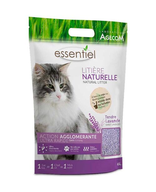 Litière chat Essentiel Naturelle lavande