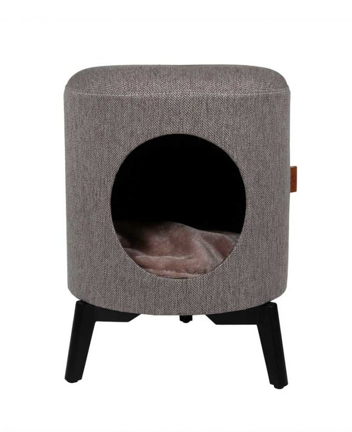 Maison chat Louis Taupe