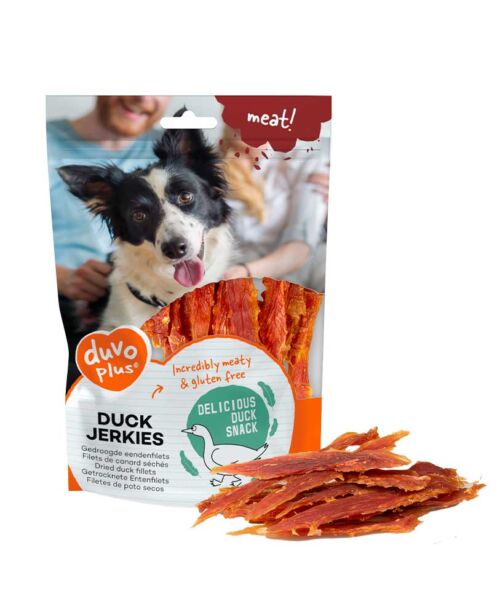 Friandise chien Duvo Plus Jerkies au canard