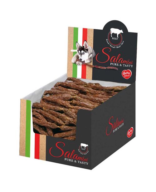 Saucisse chien Duvo plus Salamini au bœuf