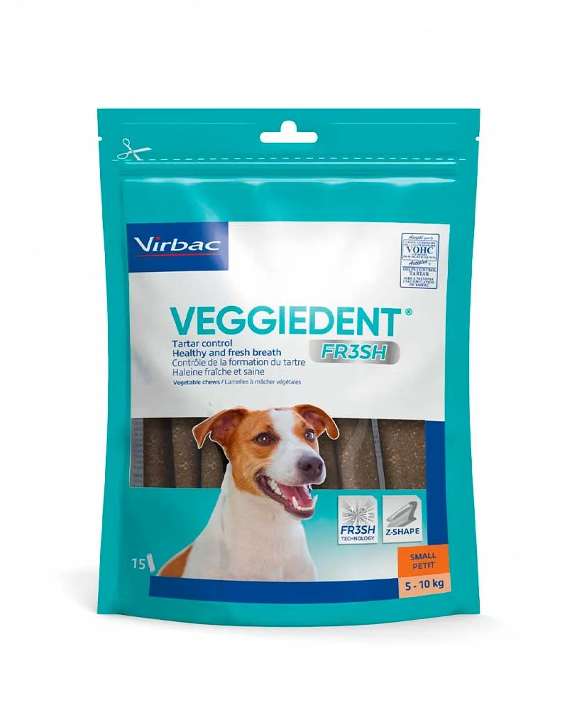Lamelles dentaires Virbac Veggiedent Fresh